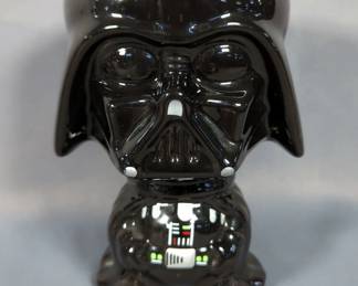 Coin Banks Including Vinyl California Raisin And Fred Flintstone, Fred Is Missing Stopper, Glass Snoopy, Red Kettle Penny Pot, Mickey Mouse Pull String Toy And More