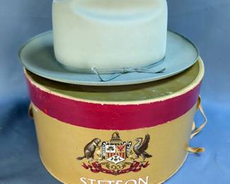 Bonar-Phelps Hat, 7 3/8, Stored In Stetson Hat Box