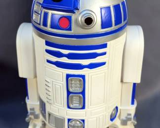 Applause Star Wars Episode 1 R2-D2 Storage Container, 10.5" And Red Flyer Mini Wagon, 5.5" x 12.5" x 8"