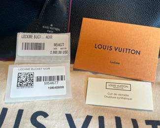 Louis Vuitton  Lockme Bucket noir. 