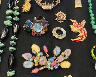 Vintage pins, including Austria, Weiss, Carnegie etc ! 