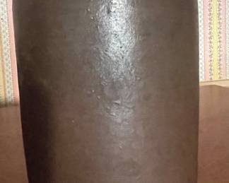 Redware storage crock, American, c. 1880