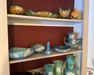 Roseville Pottery,  Hull Pottery, Weller Pottery