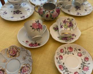 Vintage Tea Cups and Saucers, vintage China 