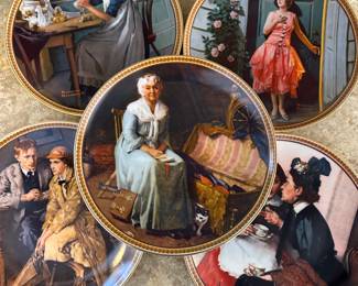 Norman Rockwell Rediscovered Women collection plates