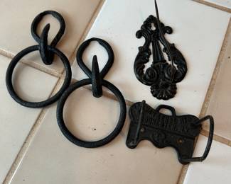 Metal wall hooks