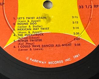 Chubby Checker LP Record Vinyl - several record lots in auction 