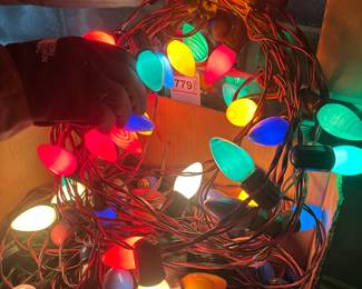 Vintage Christmas Tree Bulb Lights 