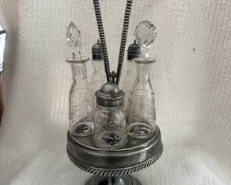 Victorian Cruet Stand Set