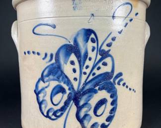 Norton 4gal. Crock with Cobalt Blue Decoration