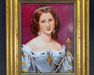 Portrait Painting on Porcelain