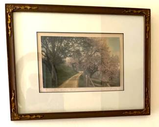 Signed Wallace Nutting Print