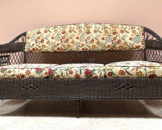 Antique Wicker Settee