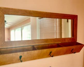 Wall Mirror & Coat Rack