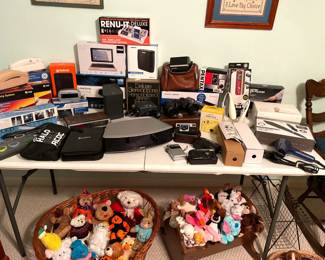 Bose Sound System and Speaker, iPad, Cameras, Binoculars, Other Electronics, Stuffed Animals and Beanie Babies