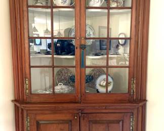 Antique Bull Pine Corner Cabinet made on Langrall's Island