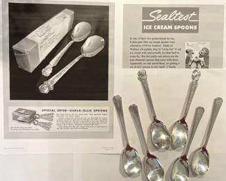 Vintage Sealtest Silverplate Ice Cream Spoons
