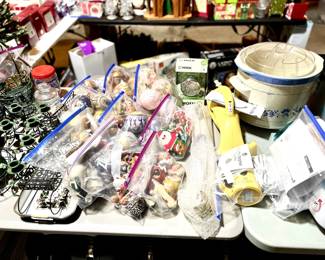 Tree Decorations and Electronics- Steamers & Crock Pot 