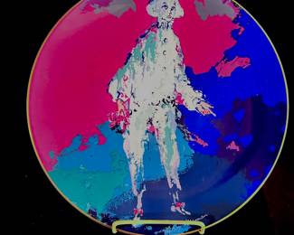 Set of 4 LeRoy Neiman Plates by Royal Doulton, signed