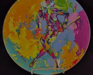 Set of 4 LeRoy Neiman Plates by Royal Doulton, signed