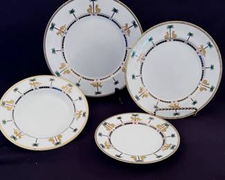 Christian Dior, "Casablance" China & Dinnerware. Pieces are priced individually and are available for pre-sale purchase now. Please inquire for more information.