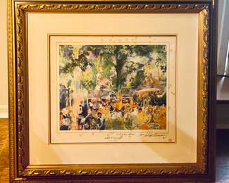 Tavern on the Green by LeRoy Neiman, as is