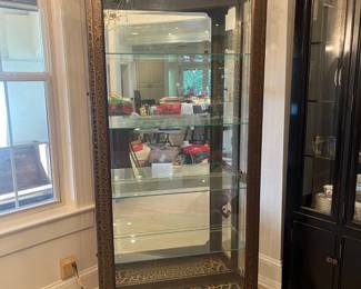 Pulaski Curio Cabinets, lighted, 33“ x 16“ x 80“(1 of 2)
