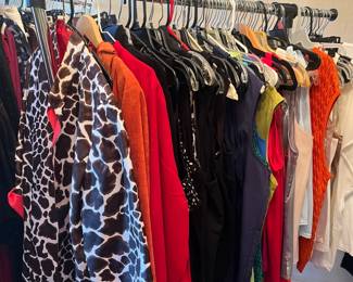 Women's clothing, sizes 12 - 16, many NEW WITH TAGS: St. John Collection/Sport/Evening, Chicos, Sussman's Daytona, Peck & Peck, Chelsea & Violet, Stella McCartney, Impulse California, Juliana Collezione, Startington, Katherine Kelly, Ellen Tracy, Julie Francis, North Face, Preston & York