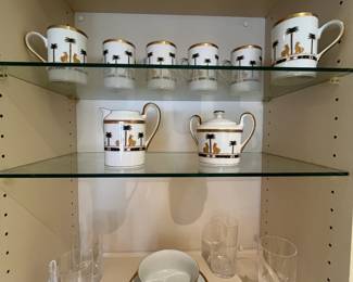 Christian Dior, "Casablanca" China & Dinnerware. Pieces are priced individually and are available for pre-sale purchase now. Please inquire for more information.