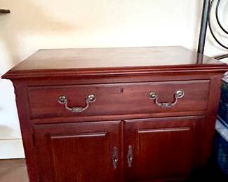 Pair of wood nightstands
