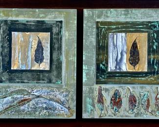 Trish Thompson is a mixed media painter and retired professor in the Cultural Arts Department of Daytona State College. We are offering an extensive collection of her original works ranging in price from $20/up.