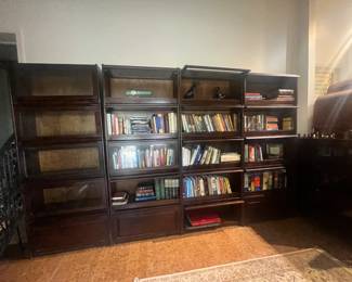 Four sets of 5-tier Barrister Cabinets. Each measures 34" x 12" x 82