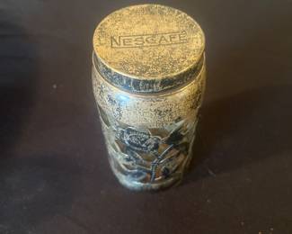 Nescafé sterling glass jar