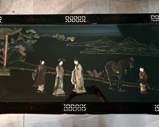 Asian Lacquer Coffee Table (top view)