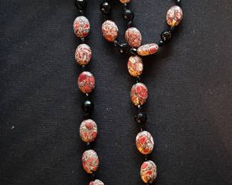 Rhodolite and black onyx