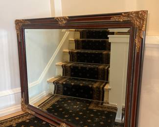 46 x 36 bevelled mirror w ornate frame