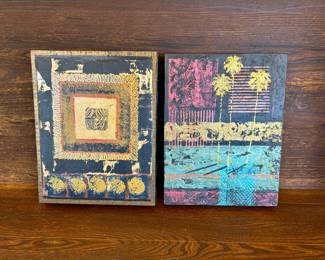 Trish Thompson is a mixed media painter and retired professor in the Cultural Arts Department of Daytona State College. We are offering an extensive collection of her original works ranging in price from $20/up.