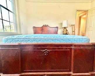 Antique French style King bed frame w/mattress