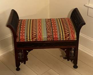 Fabulous carved bench seat!
