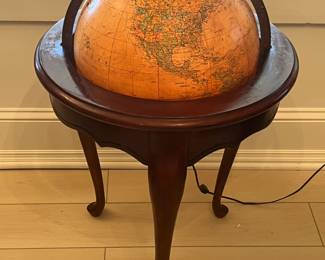 16” diameter lighted Heirloom Globe by Replogle