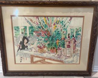 “California Cuisine” Serigraph by LeRoy Neiman