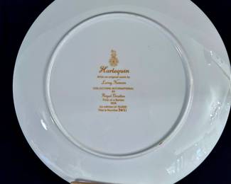 Set of 4 LeRoy Neiman Plates by Royal Doulton, signed