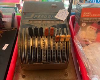 Vintage check writing machine