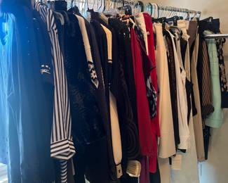 Women's clothing, sizes 12 - 16, many NEW WITH TAGS: St. John Collection/Sport/Evening, Chicos, Sussman's Daytona, Peck & Peck, Chelsea & Violet, Stella McCartney, Impulse California, Juliana Collezione, Startington, Katherine Kelly, Ellen Tracy, Julie Francis, North Face, Preston & York