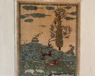 Silk wall hanging