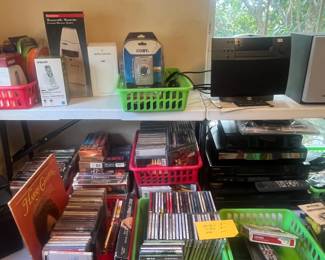 Cd's, DVD's and cassettes