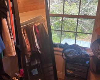 Full length rectangular floor mirror