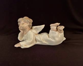 Lladro Angel Laying Down