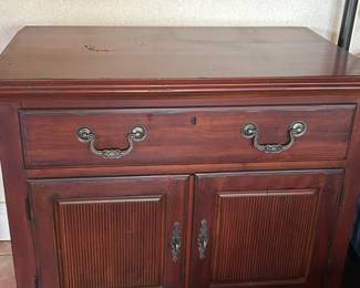 Pair of wood nightstands