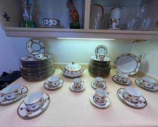 Christian Dior, "Casablanca" China & Dinnerware. Pieces are priced individually and are available for pre-sale purchase now. Please inquire for more information.
